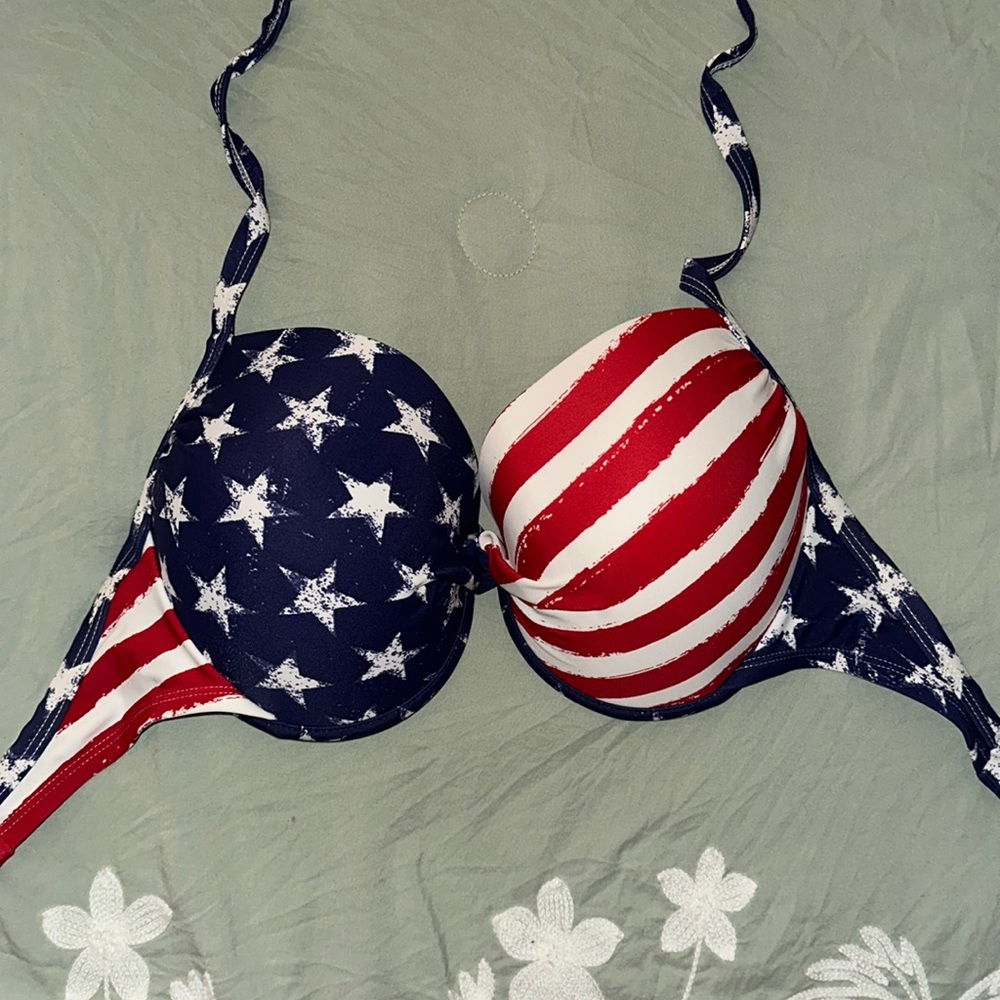 American Flag Bikini Top